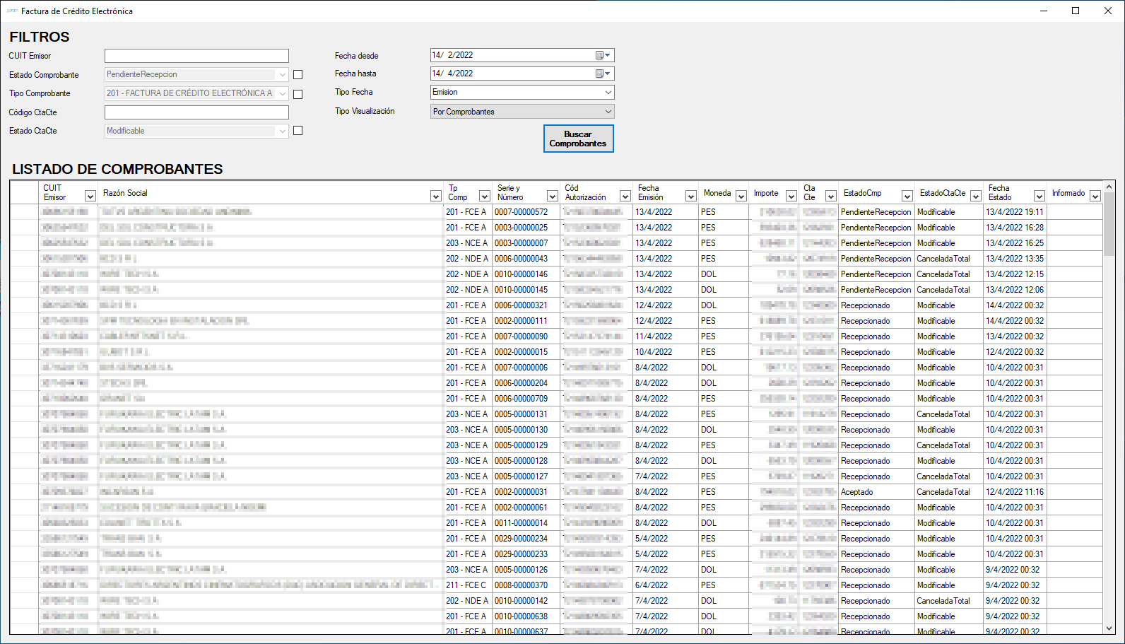 Factura de Crédito Electrónica